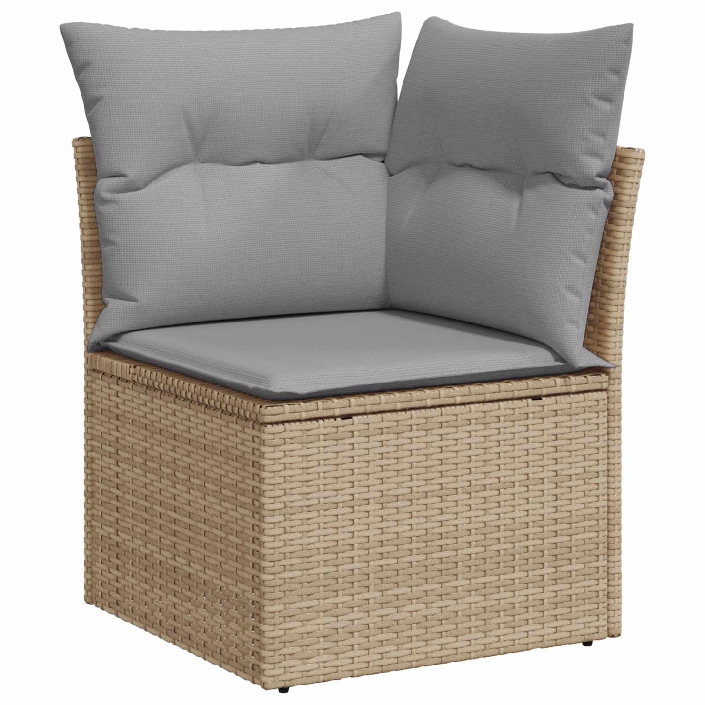 Havesofa Sæt med pude 11 pcs Beige og lys grå