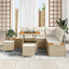 Havesofa Sæt med pude 8 pcs Beige og creme