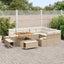 Havesofa Sæt med pude 12 pcs Beige og creme