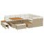 Havesofa Sæt med pude 12 pcs Beige og creme