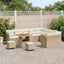 Havesofa Sæt 12 stk. 9-Antal sæder Beige og creme polyrattan