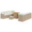 Havesofa Sæt 12 stk. 12-Antal sæder Beige og creme polyrattan