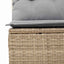 Havesofa Sæt 11 stk. 7-Antal sæder Beige og lys grå polyrattan