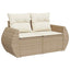 Havesofa Sæt 8 stk. 5-Antal sæder Beige og creme polyrattan