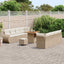Havesofa Sæt 11 stk. Beige polyrattan