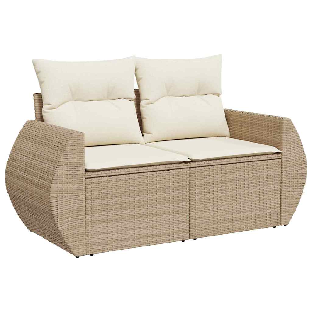 Havesofa Sæt med pude 13 pcs beige og cremefarvet
