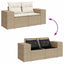 Havesofa Sæt 8 stk. 8-Antal sæder Beige og creme Poly Rattan