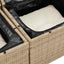 Havesofa Sæt Beige og creme Poly Rattan