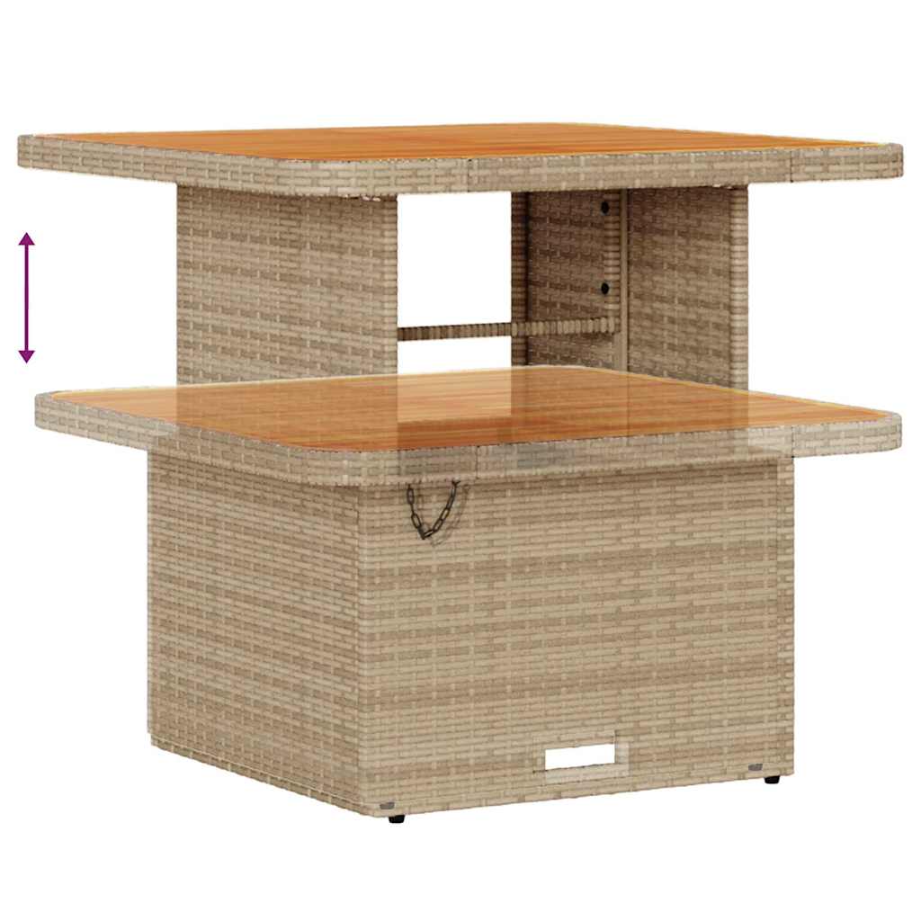 Havesofa Sæt Beige og creme Poly Rattan