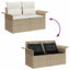Havesofa Sæt 9 stk. 8-Antal sæder Beige og creme