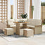 Havesofa Sæt 8 stk. 7-Antal sæder Beige og creme
