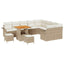 Havesofa Sæt 12 stk. 11-Antal sæder Beige og creme