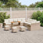 Havesofa Sæt med pude med opbevaring 14 pcs Beige og creme