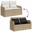 Havesofa Sæt 8 stk. 7-Antal sæder Beige og creme