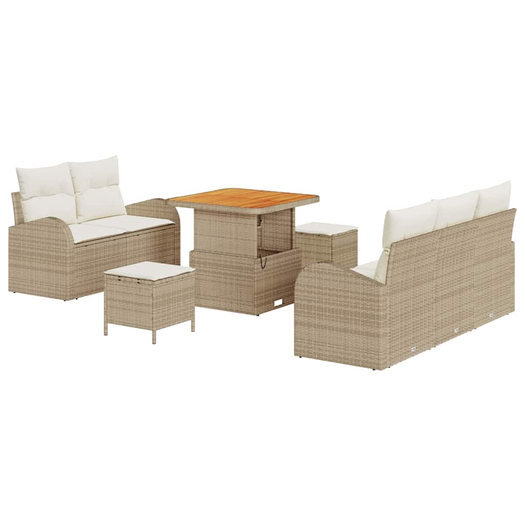 Havesofa Sæt 8 stk. 7-Antal sæder Beige og creme