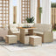 Havesofa Sæt 8 stk. 7-Antal sæder Beige og creme
