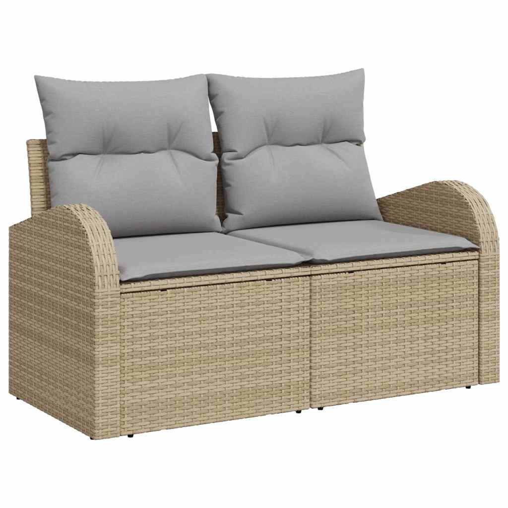Havesofa Sæt 9 stk. 8-Antal sæder Beige og lys grå