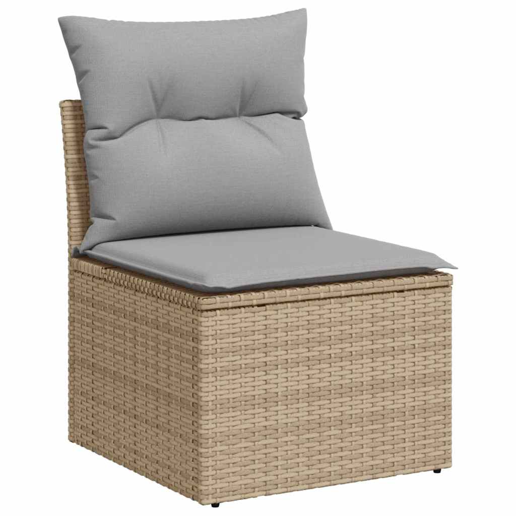 Havesofa Sæt 10 stk. 9-Antal sæder Beige og lys grå