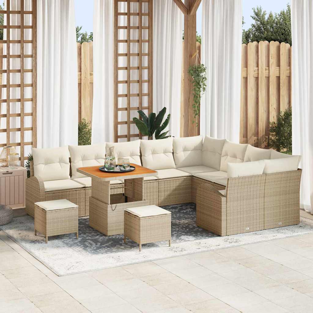Havesofa Sæt 12 stk. 11-Antal sæder Beige og creme
