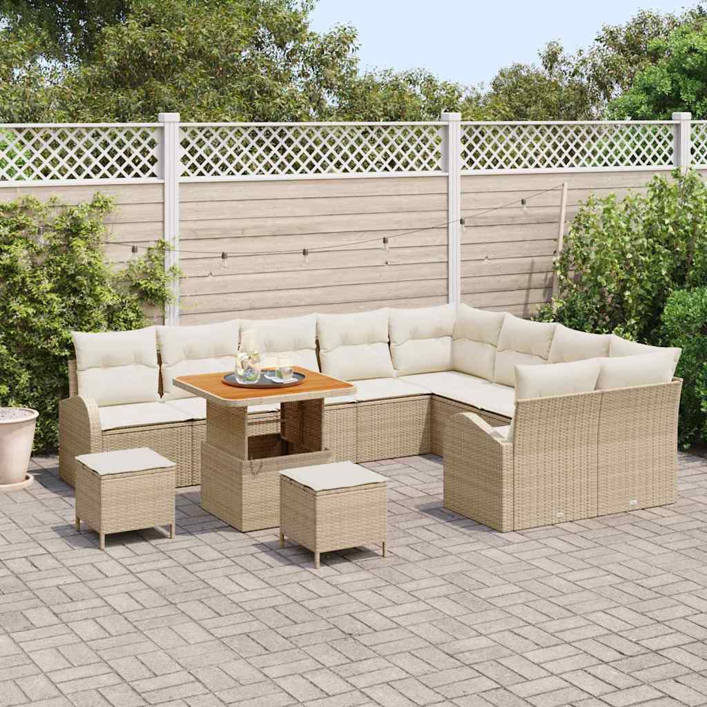 Havesofa Sæt 12 stk. 11-Antal sæder Beige og creme