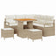 Havesofa Sæt 8 stk. 7-Antal sæder Beige og creme
