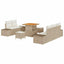Havesofa Sæt 8 stk. 7-Antal sæder Beige Poly rattan