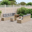 Havesofa Sæt med pude Beige 90 x 55 x 71 cm Poly rattan