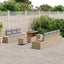 Havesofa Sæt med pude med opbevaring 10 pcs Beige Poly rattan