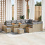 Havesofa Sæt 12 stk. 11-Antal sæder Beige Poly rattan