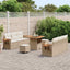 Havesofa Sæt 11 stk. 8-Antal sæder Beige og creme polyrattan