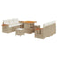 Havesofa Sæt 11 stk. 8-Antal sæder Beige og creme polyrattan