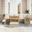 Havesofa Sæt 11 stk. 9-Antal sæder Beige og creme polyrattan