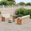 Havesofa Sæt med pude 13 pcs Beige og creme polyrattan