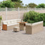 Havesofa Sæt med pude 12 pcs Beige og creme polyrattan
