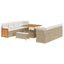 Havesofa Sæt Beige og creme 231 x 224 x 85 cm polyrattan