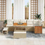 Havesofa Sæt med pude 11 pcs Beige og creme polyrattan