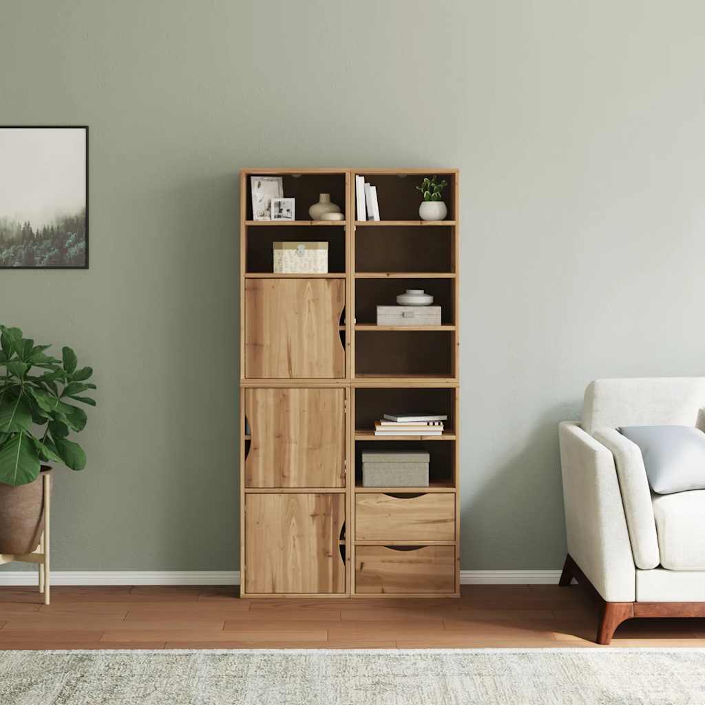 sidekabinetter 4 stk ODDA 40x24x79 cm massivt fyrretræ