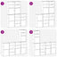 sidekabinetter 5 stk ODDA 40x24x79 cm massivt fyrretræ