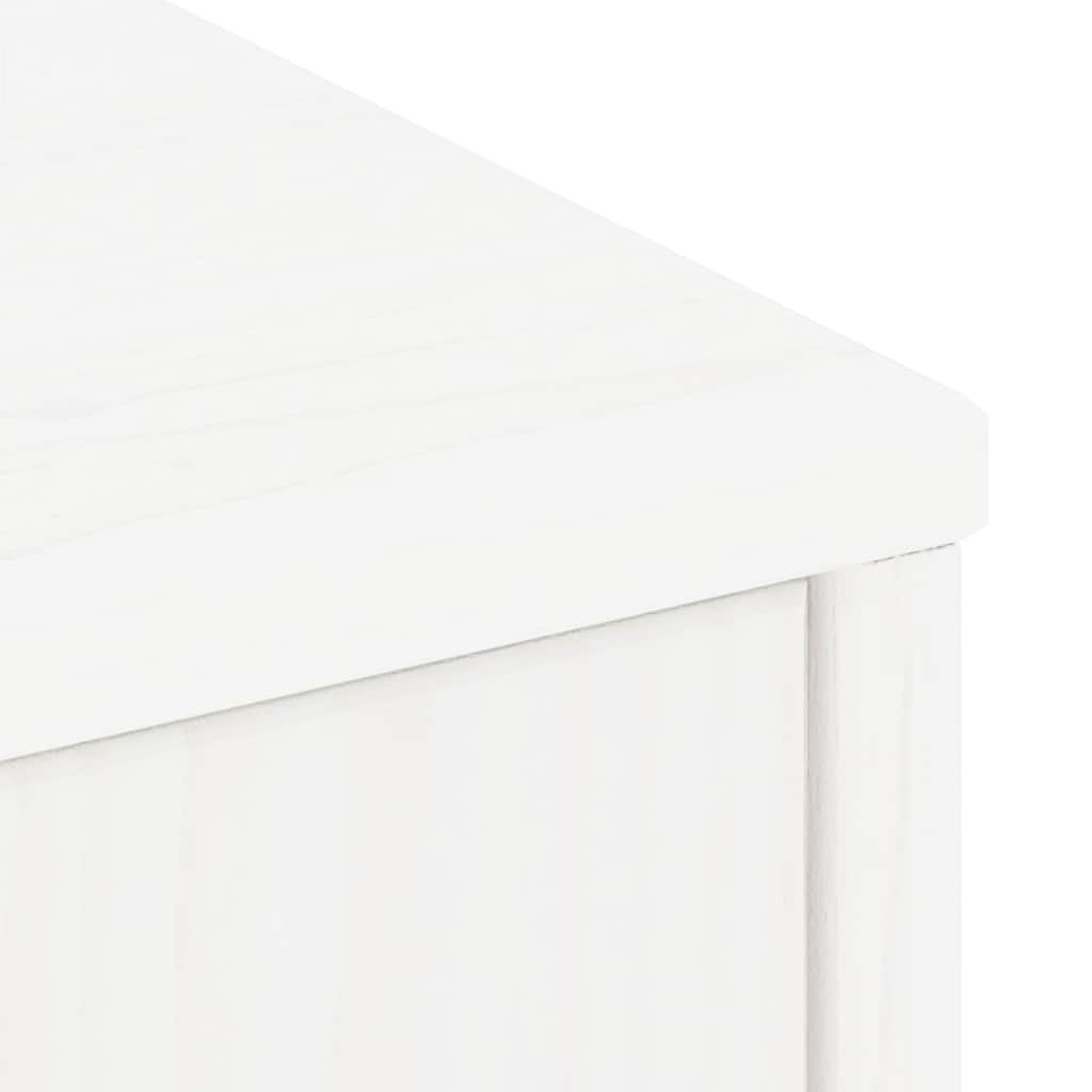 sidekabinetter 5 stk ODDA 40x24x79 cm massivt fyrretræ hvid