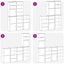 sidekabinetter 5 stk ODDA 40x24x79 cm massivt fyrretræ