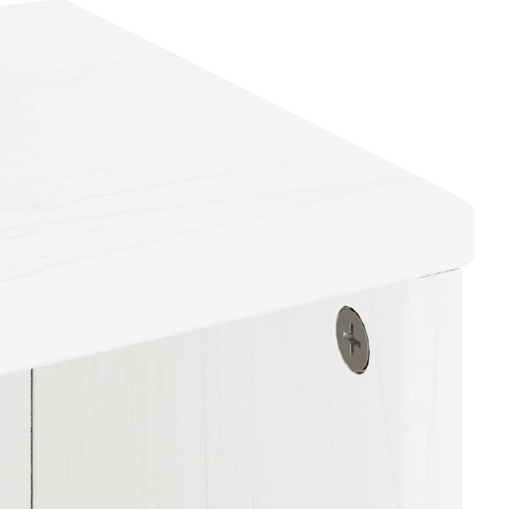 sidekabinetter 5 stk ODDA 40x24x79 cm massivt fyrretræ hvid