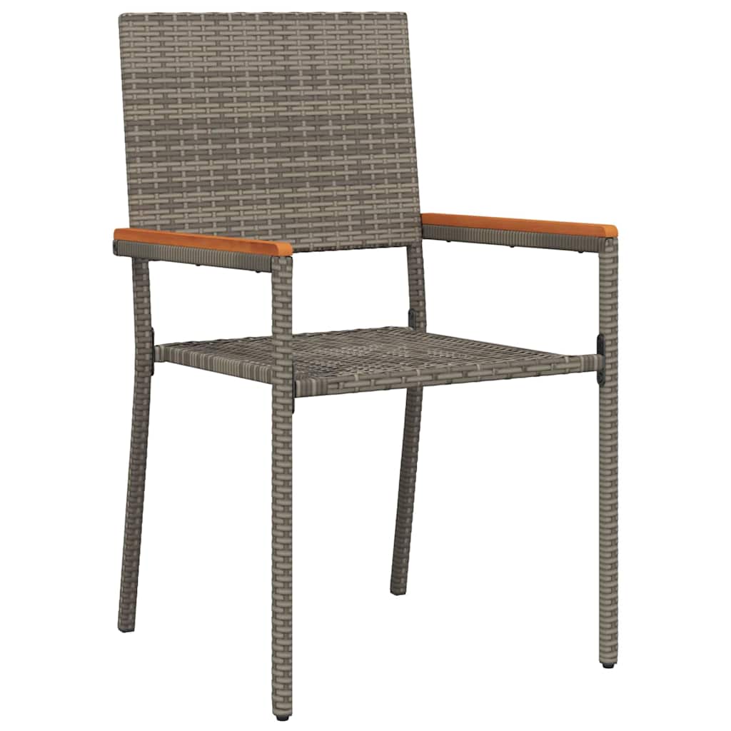 Have Spisebordssæt 3 stk. Grå polyrattan
