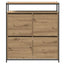 Sko skab 100 x 34 x 112 cm Konstrueret træ Artisan Egetræ