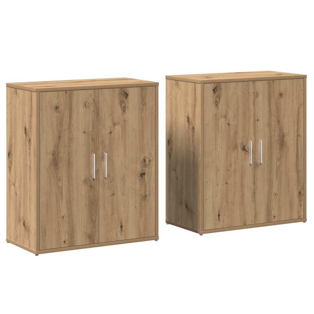 Sideboard 2 stk. Artisan Egetræ 60 x 31 x 70 cm Konstrueret træ