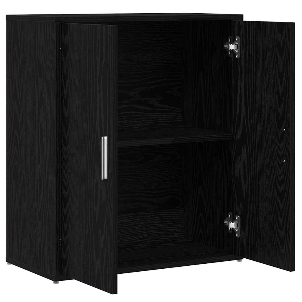Sideboard 2 stk. Sort eg 60 x 31 x 70 cm Konstrueret træ