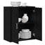 Sideboard 2 stk. Sort eg 60 x 31 x 70 cm Konstrueret træ