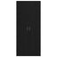 Højskab 80 x 35 x 180 cm Konstrueret træ Sort eg