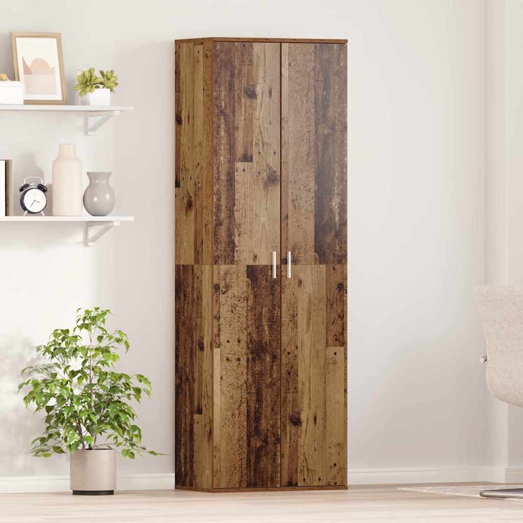 Highboard 60 x 35 x 180 cm Konstrueret træ Gammelt træ