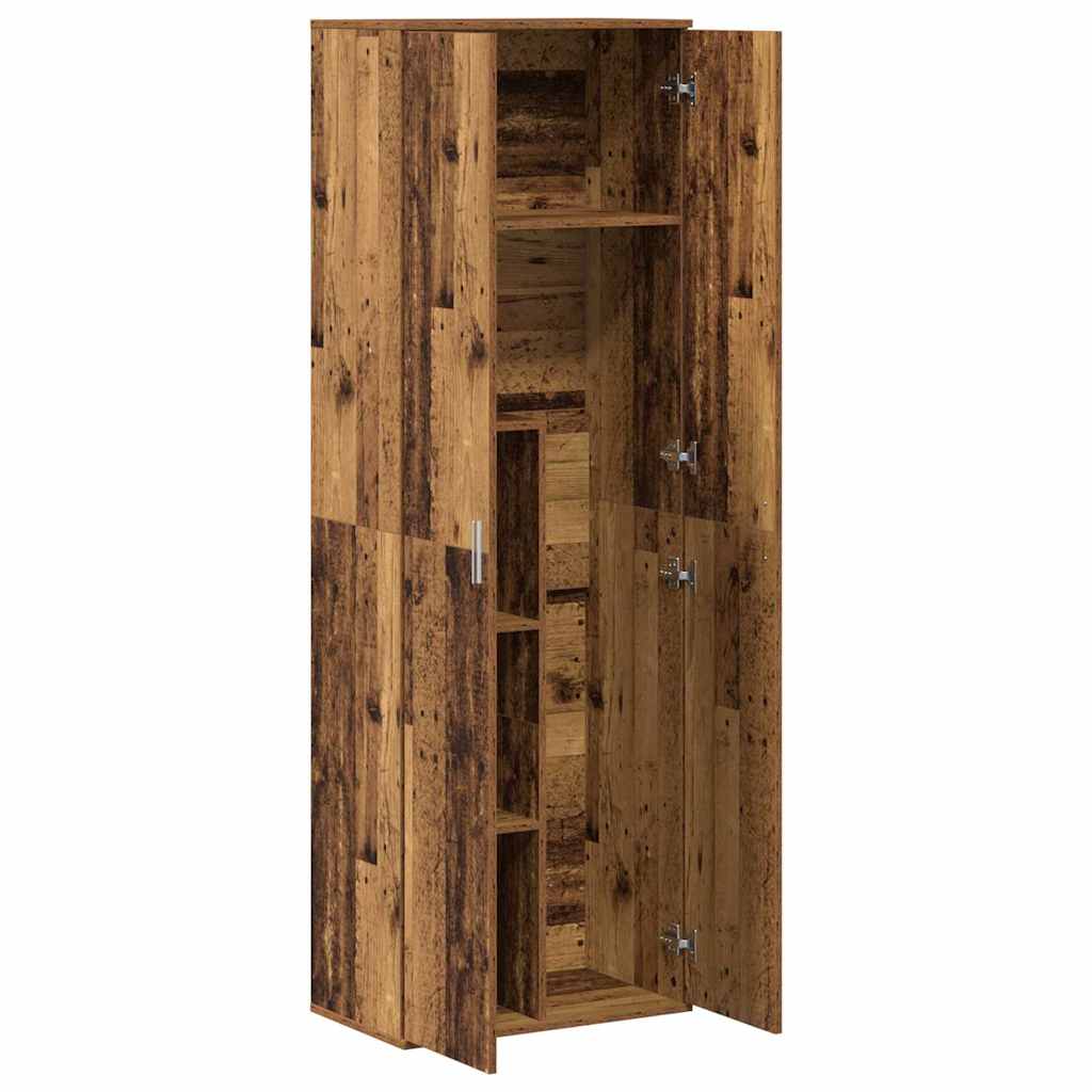 Highboard 60 x 35 x 180 cm Konstrueret træ Gammelt træ