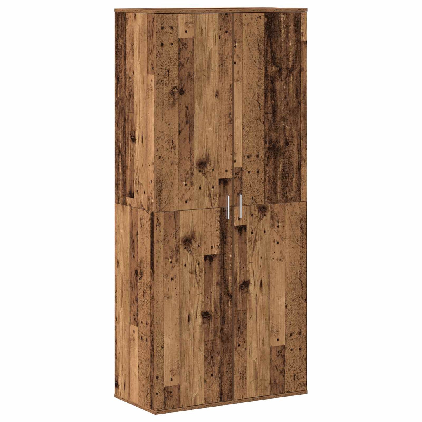 Højskab med hylde Gammelt træ 80 x 39 x 178 cm Konstrueret træ